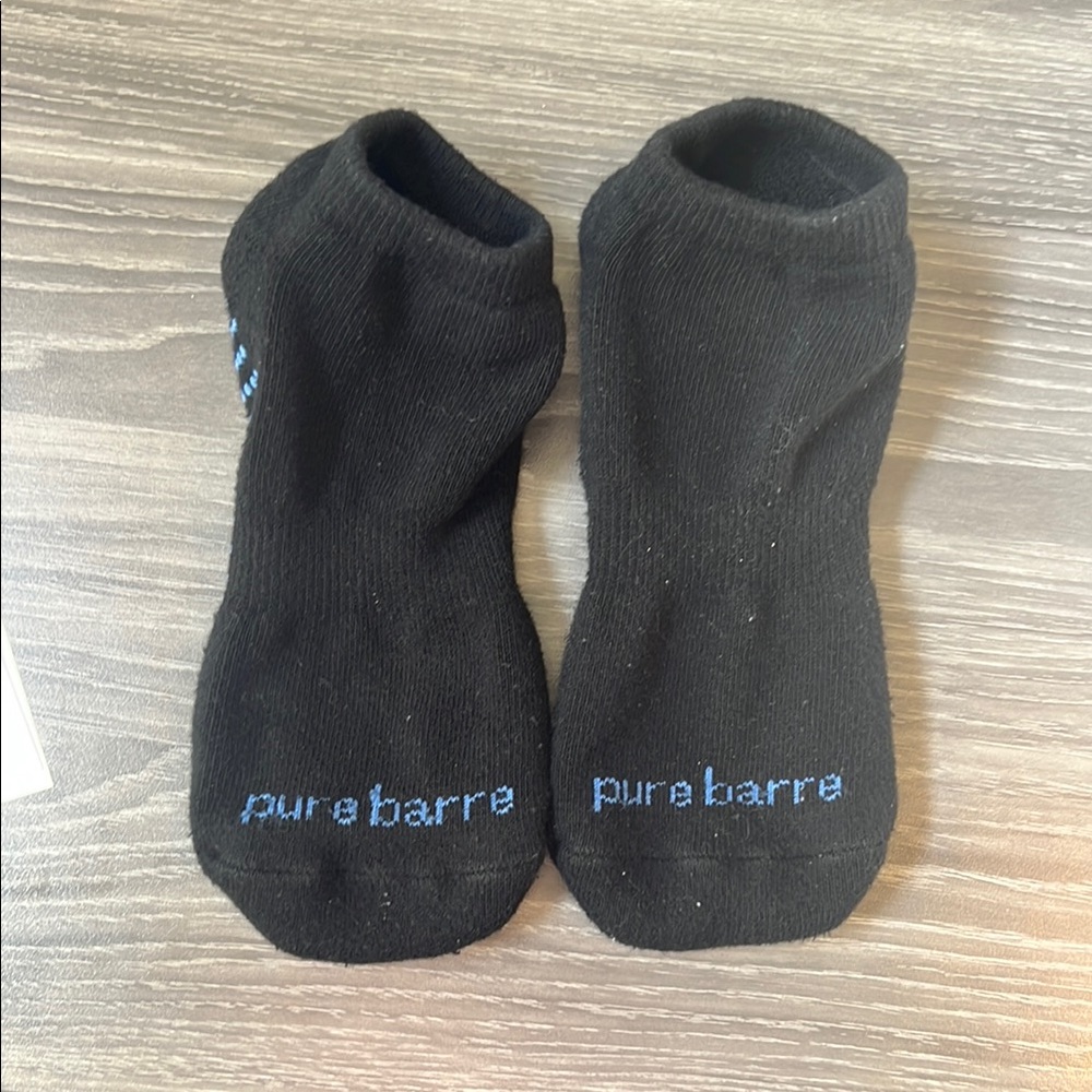 Pure Barre Black Athletic Ankle Socks